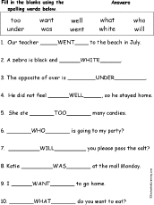 Spelling Words