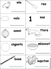 Letter O Alphabet Activities at EnchantedLearning.com