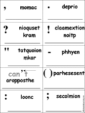 punctuation marks words its mark unscramble kinds period grammar meaning enchantedlearning comma uses question hyphen quotation worksheets exclamation point dictionary
