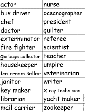 Find a word for each letter