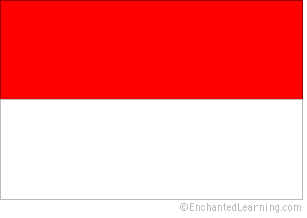 Indonesia's flag was