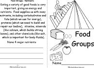 Food Groups and Food Pyramid: Food Theme Page at EnchantedLearning.com