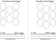 8 Gray Eggs, 9 Black