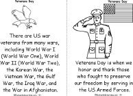Veterans Day Book, A Printable Book - EnchantedLearning.com