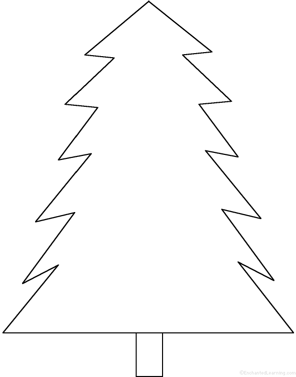 evergreen tree coloring pages - photo #27