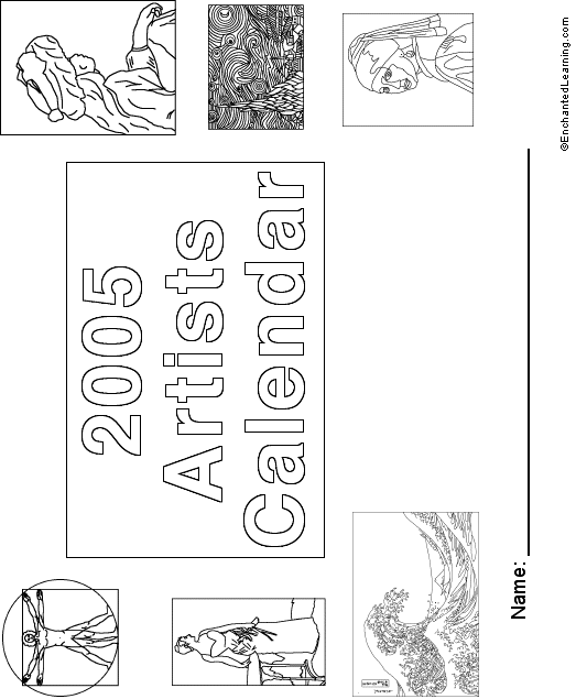 enchanted learning artists coloring pages - photo #17