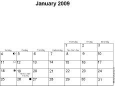 Blank 2011 Calendar Print on Site Members Have Access To The Entire Website With Print Friendly