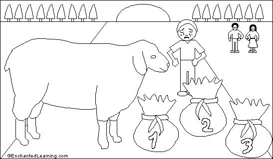 baa baa black sheep coloring pages - photo #12