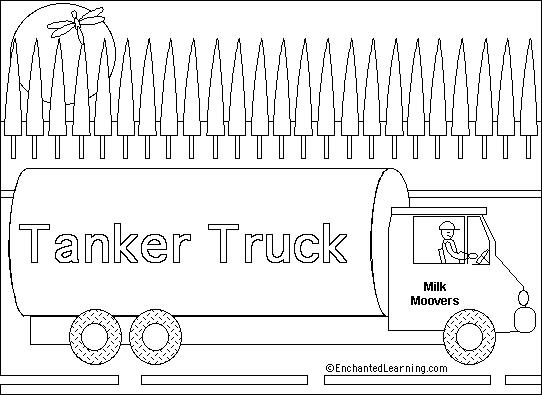tank truck coloring pages - photo #11