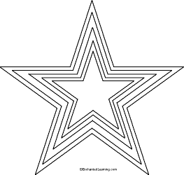 Templates Stars Different Sizes