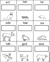 kindergarten names  EnchantedLearning.com  Worksheets: worksheet  animal and  Anagrams for Activities