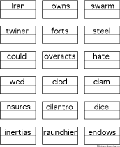 english Weather Anagrams Activities    Worksheets: worksheet and EnchantedLearning  Word weather