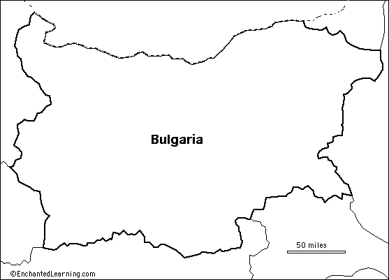 outline map Bulgaria