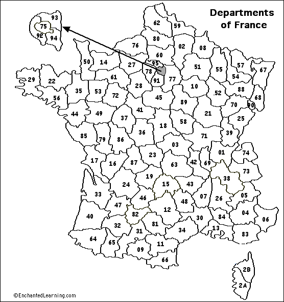 departments of france map. Label France#39;s departments (by