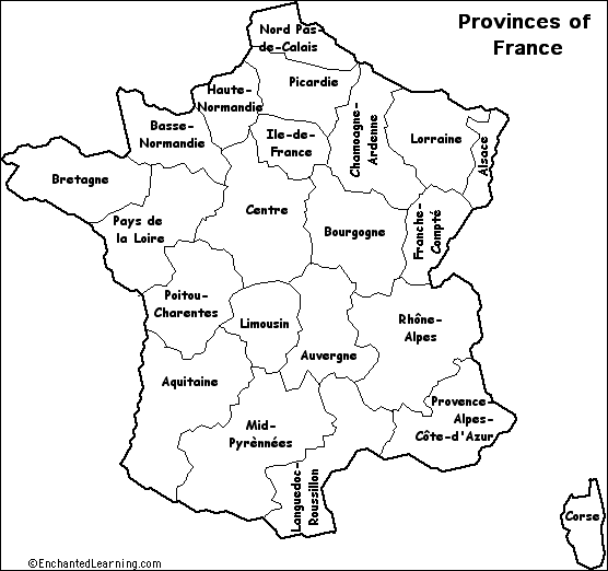 regions of france. France#39;s Regions/Provinces