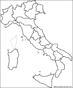 Airports in northern italy on map