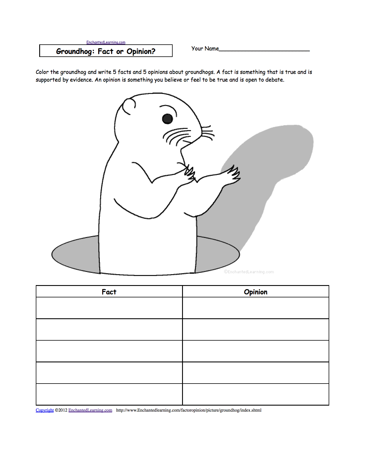 Fact and opinion free printable worksheets