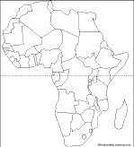 Printout Map Of Africa Countries 46
