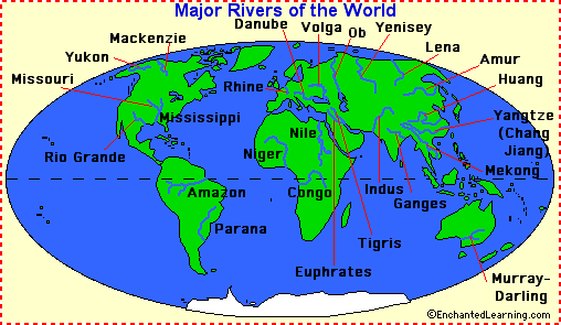 Image result for rivers of the world
