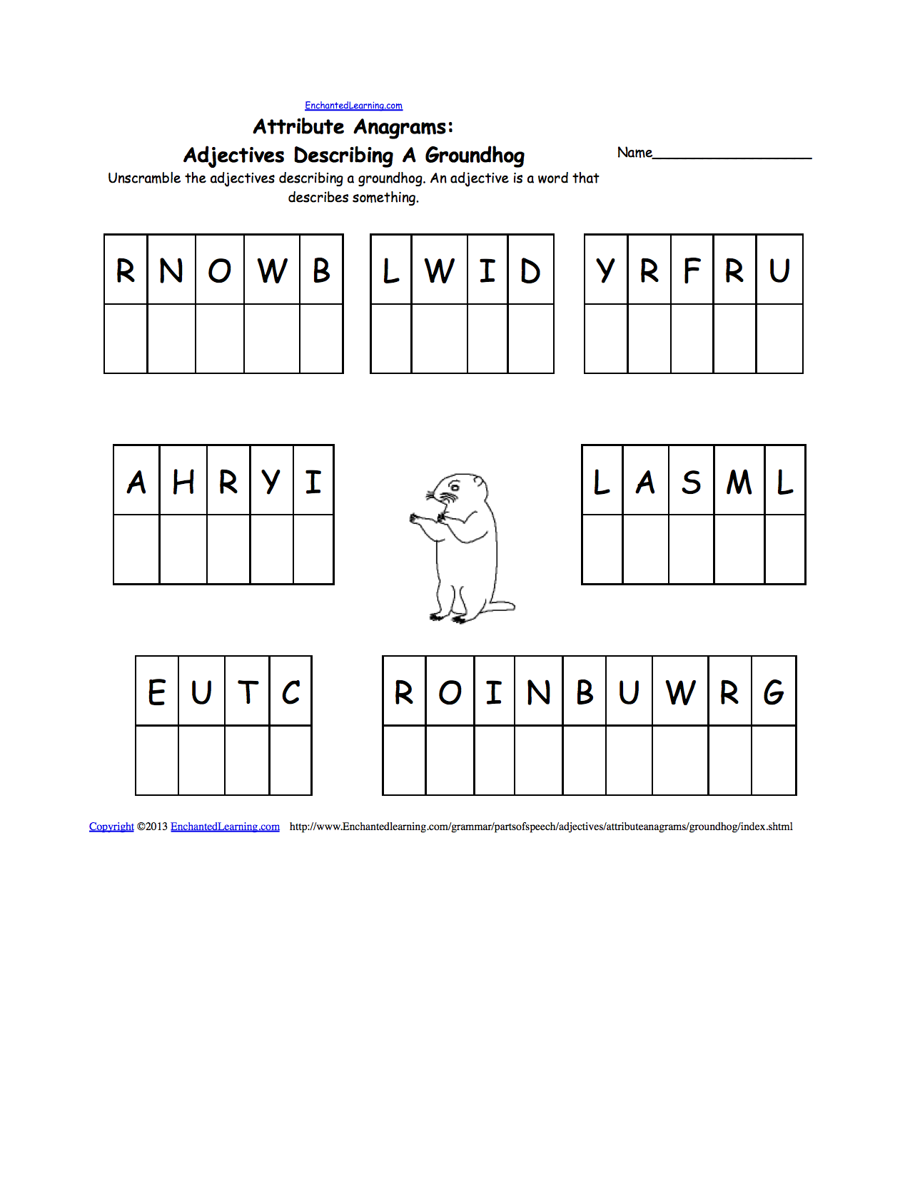 alphabetical Crafts, Books   Printable  and weather Groundhog Worksheets Day worksheet order