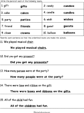 plurals