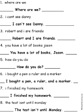 Capitalize and Punctuate