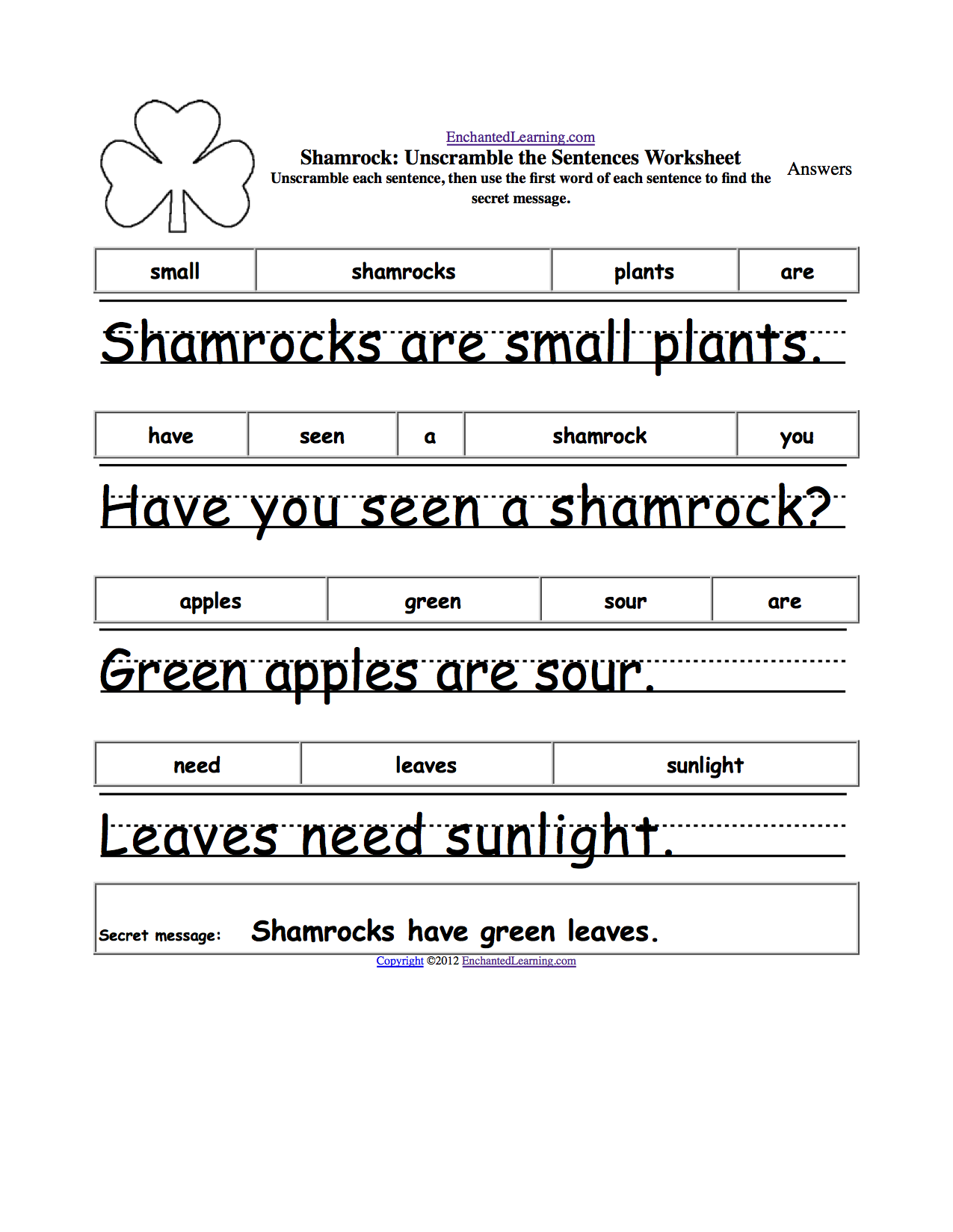 unscramble-the-sentences-worksheets-enchantedlearning