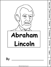 abe lincoln log cabin coloring pages - photo #43