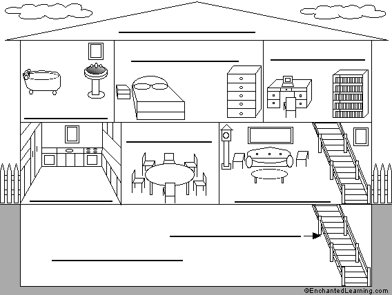 clipart of rooms in a house - photo #46