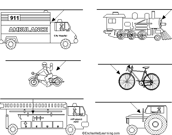 Label the Vehicles in French