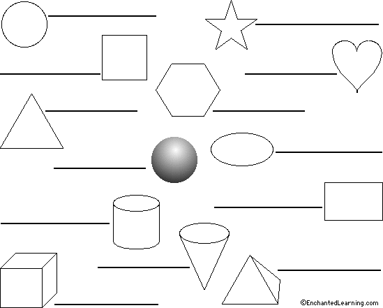 Label the Shapes in Portuguese