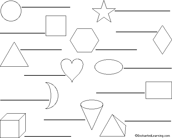 Label the Shapes in Spanish