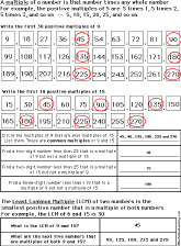 Multiples and LCM