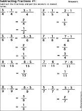 fractions worksheet thumbnail