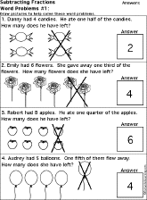 fractions worksheet thumbnail