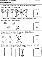 fractions worksheet thumbnail