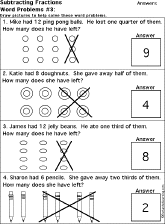 fractions worksheet thumbnail