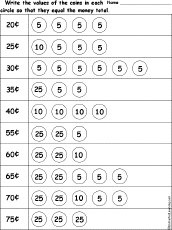 Write Coin Values