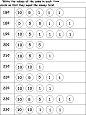 Write Coin Values