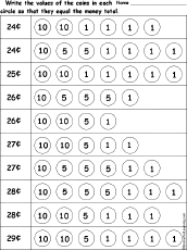Write Coin Values