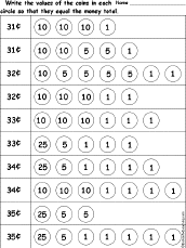 Write Coin Values