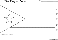 Cuban+flag+outline