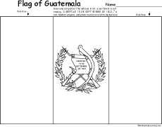 Flag of Guatemala Printout EnchantedLearningcom
