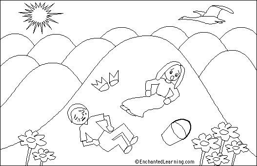 jack and jill coloring pages - photo #25