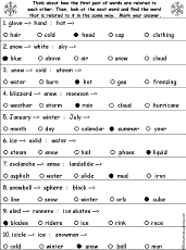 Verbal Analogies