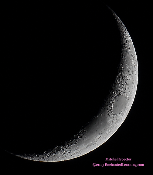 Waxing Crescent Moon, 15.4% Illuminated