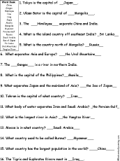Asia Quiz