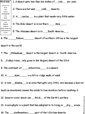 Desert Quiz