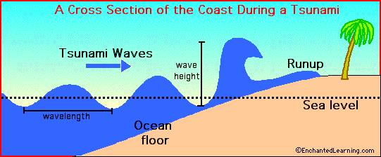 How is a tsunami formed?