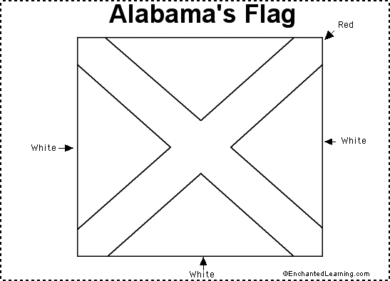 alabama flag and banner. Alabama flag